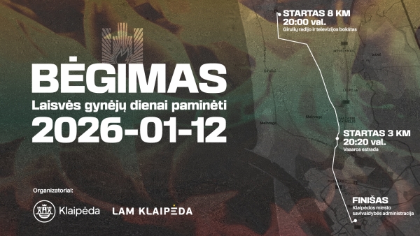 Prasidėjo nemokama registracija į bėgimą Laisvės gynėjų dienai paminėti Klaipėdoje
