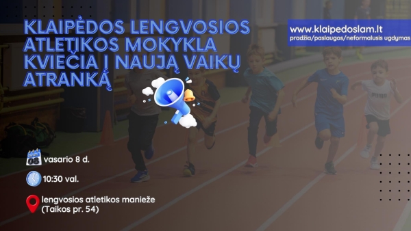 Kviečiame vaikus sportuoti!